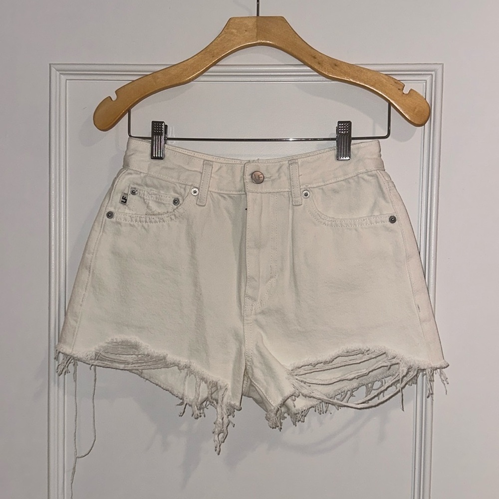 Lovers and Friends white Jean shorts